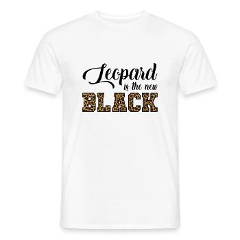 Leopard ist der neue Leopard - Männer T-Shirt - Weiß - Vorne - AI Model Male 178 dark (178cm)