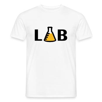 LAB (2c) - Männer T-Shirt - Weiß - Vorne - AI Model Male 178 dark (178cm)