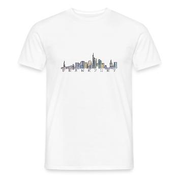 Frankfurt Skyline Marathon - Männer T-Shirt - Weiß - Vorne - AI Model Male 178 dark (178cm)