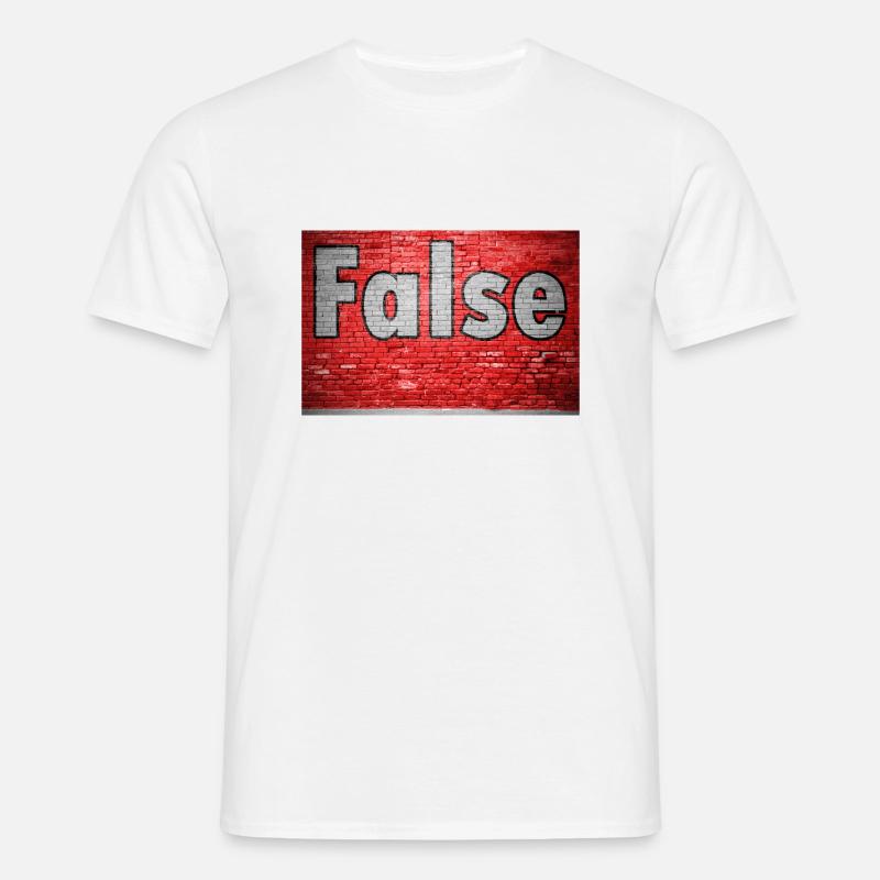 False Brick Wall Graffiti - Men's T-Shirt - white