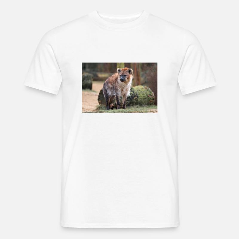 Hyäne oder Hyäne oder Harpyie (auf Deutsch Hyäne) Hyäne - Männer T-Shirt - Weiß