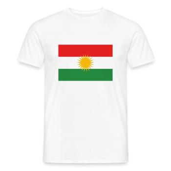Kurdistan Flagge - Männer T-Shirt - Weiß - Vorne - AI Model Male 178 dark (178cm)