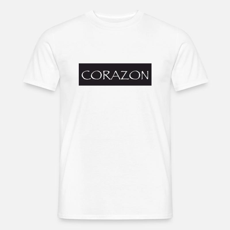 Einhorn Corazon - Männer T-Shirt - Weiß