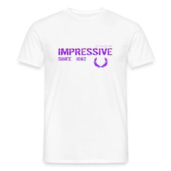 Impressive since 1982 - Männer T-Shirt - Weiß - Vorne - AI Model Male 178 dark (178cm)