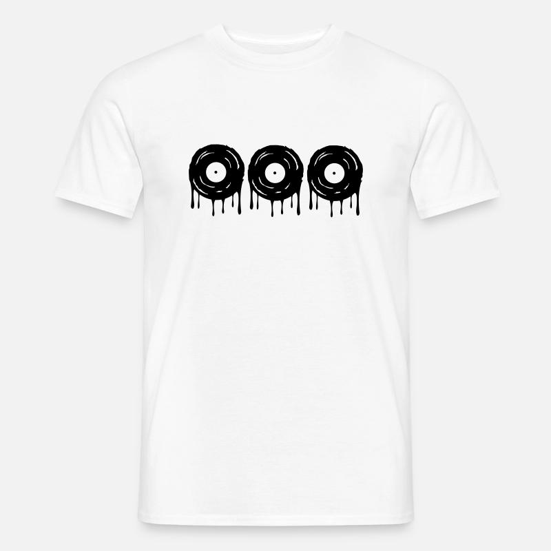 schallplatten - Männer T-Shirt - Weiß