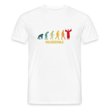 Volksschule Abgänger 2024 Tschüss Volksschule - Männer T-Shirt - Weiß - Vorne - AI Model Male 178 dark (178cm)
