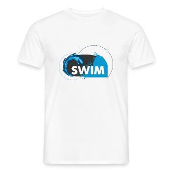 Triathlon swim - Männer T-Shirt - Weiß - Vorne - AI Model Male 178 dark (178cm)
