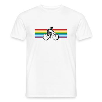 Cycliste - T-shirt homme - blanc - Devant - AI Model Male 178 dark (178cm)