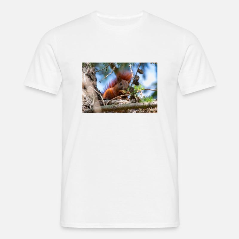 Eichhörnchen Sciurus - Männer T-Shirt - Weiß