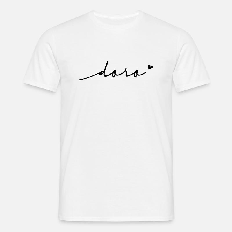 Doro Cursive Name - Men's T-Shirt - white
