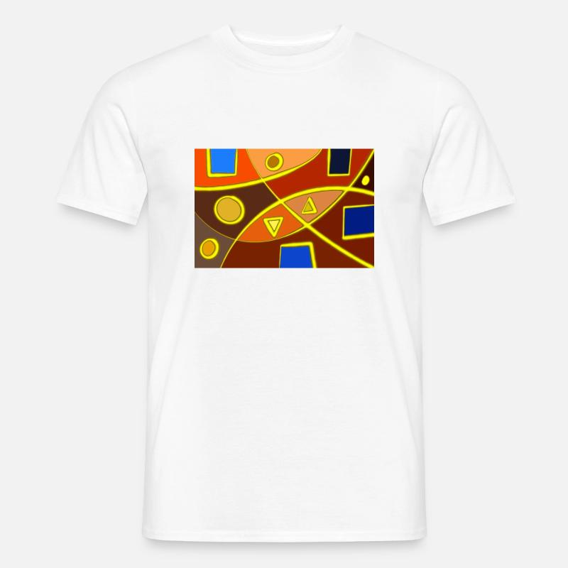 Forme astratte - T-shirt uomo - bianco