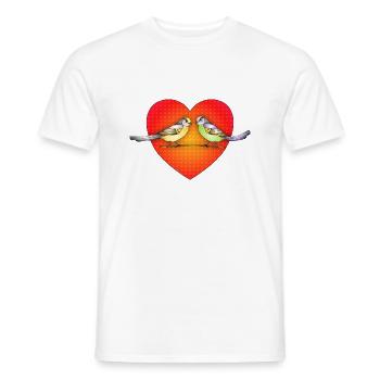 Bunte Vögel - Männer T-Shirt - Weiß - Vorne - AI Model Male 178 dark (178cm)