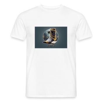 Pun ambiguous german expression – Coole Socke - Men's T-Shirt - white - Front - AI Model Male 178 dark (178cm)
