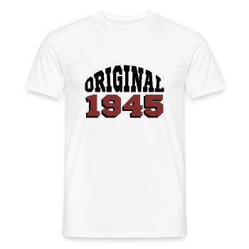 Original 1945 - Men's T-Shirt - white - Front - AI Model Male 178 dark (178cm)