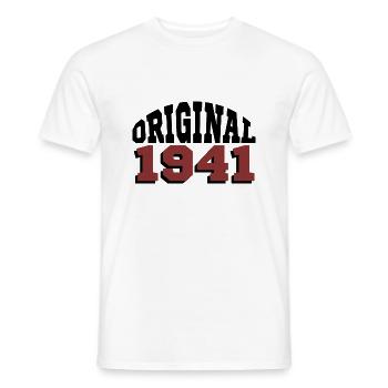 Original 1941 - Männer T-Shirt - Weiß - Vorne - AI Model Male 178 dark (178cm)