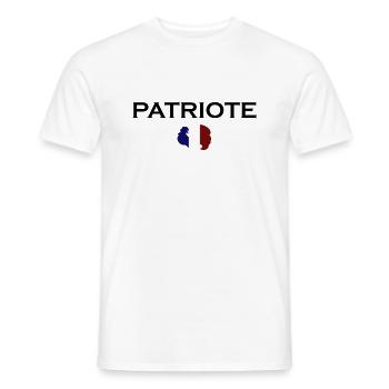 Patriot - Men's T-Shirt - white - Front - AI Model Male 178 dark (178cm)