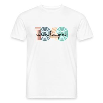 1949 vintage rétro - T-shirt homme - blanc - Devant - AI Model Male 178 dark (178cm)