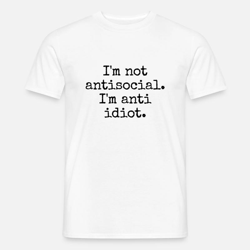 Introvertiert und wählerisch - Männer T-Shirt - Weiß