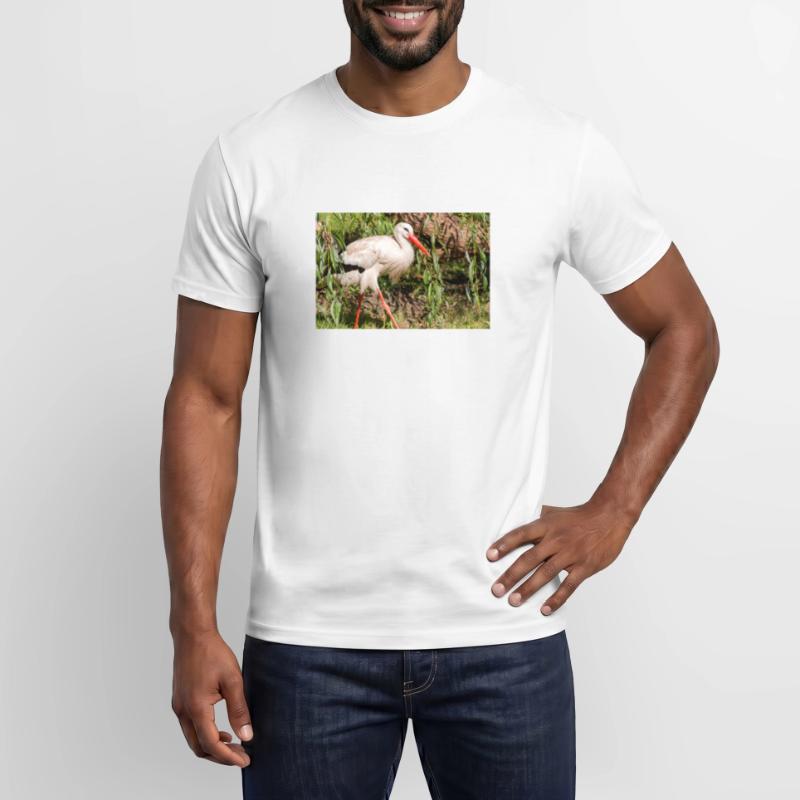 Weißstorch oder Klapperstorch Männer T-Shirt