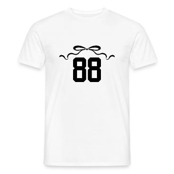 Nummer 88 Knoten - 88. Jahrestag - Männer T-Shirt - Weiß - Vorne - AI Model Male 178 dark (178cm)
