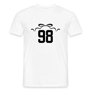 Number 98 Knot - 98th Anniversary - Men's T-Shirt - white - Front - AI Model Male 178 dark (178cm)