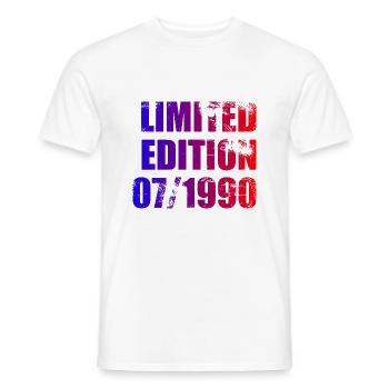 35e anniversaire Edition limitée 07/1990 - T-shirt homme - blanc - Devant - AI Model Male 178 dark (178cm)