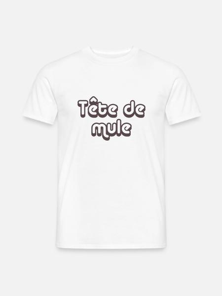 tete_de_mule - T-shirt homme - blanc