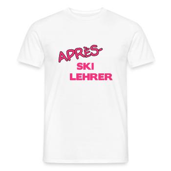 Après Skilehrer - Männer T-Shirt - Weiß - Vorne - AI Model Male 178 dark (178cm)
