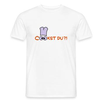 Cook st Du? - Männer T-Shirt - Weiß - Vorne - AI Model Male 178 dark (178cm)