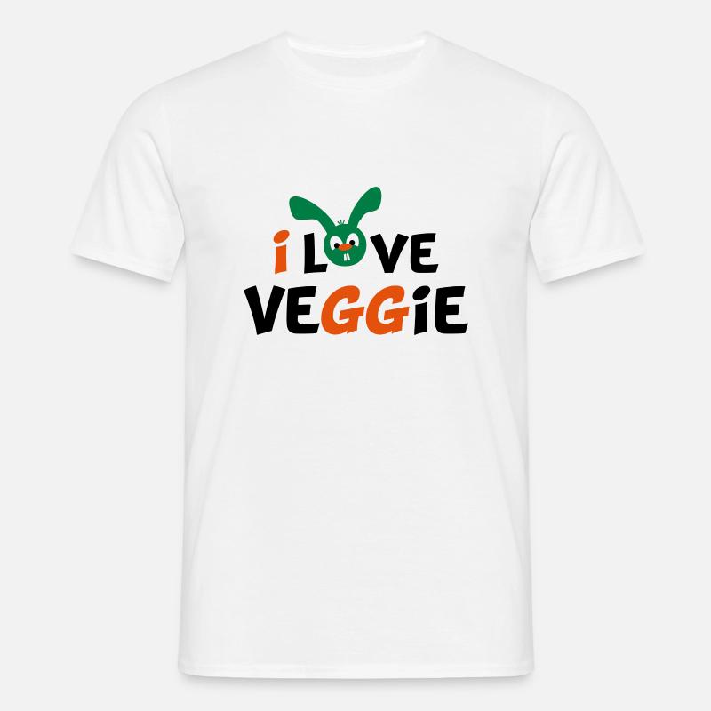 vegetarier - Männer T-Shirt - Weiß