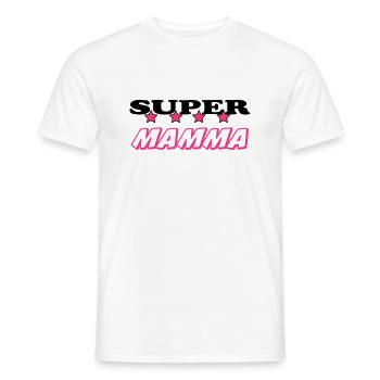 Super mamma - Men's T-Shirt - white - Front - AI Model Male 178 dark (178cm)