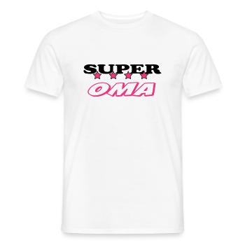 Super oma - Männer T-Shirt - Weiß - Vorne - AI Model Male 178 dark (178cm)