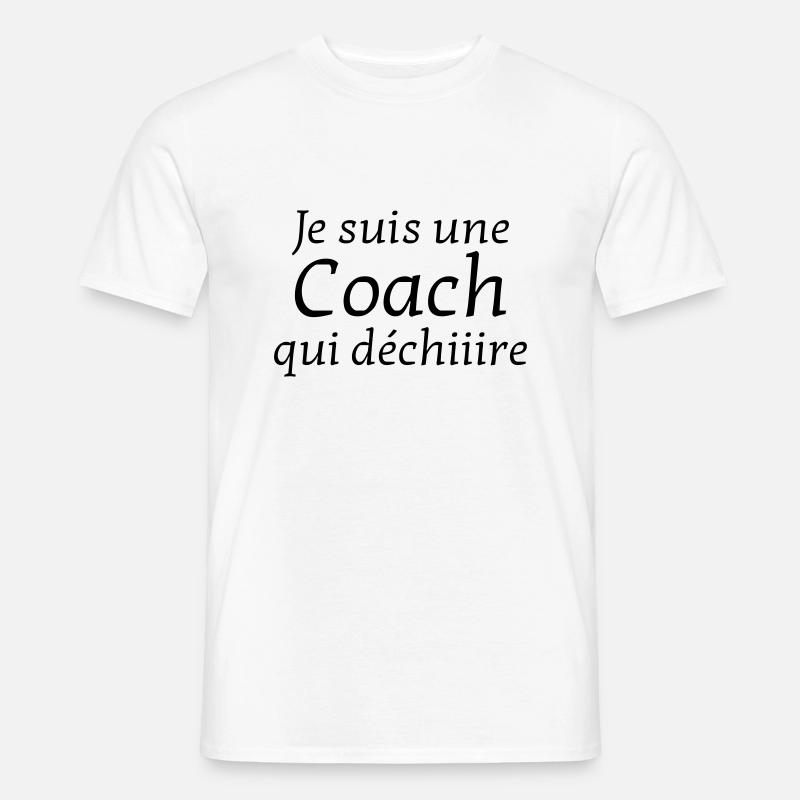 Coach / Coaching / Trainer / Sport - Männer T-Shirt - Weiß