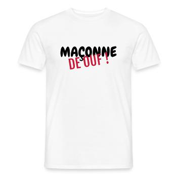 Maurer / Mauerwerk / Bau / Hersteller - Männer T-Shirt - Weiß - Vorne - AI Model Male 178 dark (178cm)