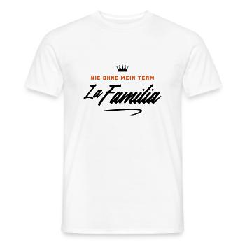 nie ohne mein team familia - Männer T-Shirt - Weiß - Vorne - AI Model Male 178 dark (178cm)