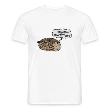 Thick seal dreams of fish / Chubby Seal I - Men's T-Shirt - white - Front - AI Model Male 178 dark (178cm)