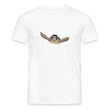 turtle 2 - Men's T-Shirt - white - Front - AI Model Male 178 dark (178cm)