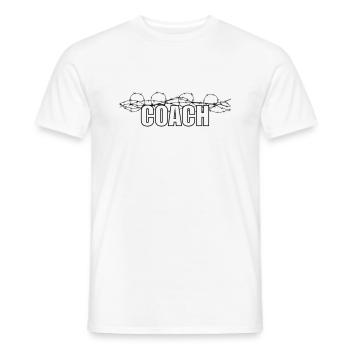 Coach - Men's T-Shirt - white - Front - AI Model Male 178 dark (178cm)