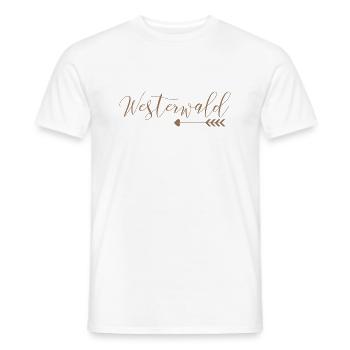 Westerwald - Männer T-Shirt - Weiß - Vorne - AI Model Male 178 dark (178cm)