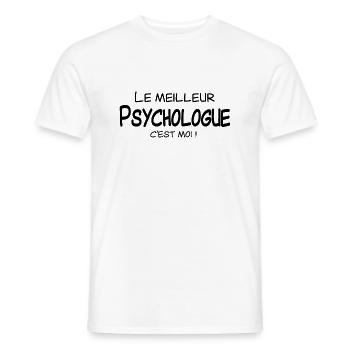 Le meilleur Architecte c'est moi - T-shirt homme - blanc - Devant - AI Model Male 178 dark (178cm)