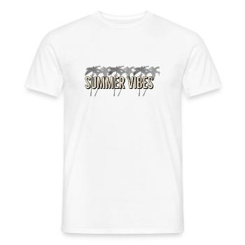 Summer vibes - Männer T-Shirt - Weiß - Vorne - AI Model Male 178 dark (178cm)