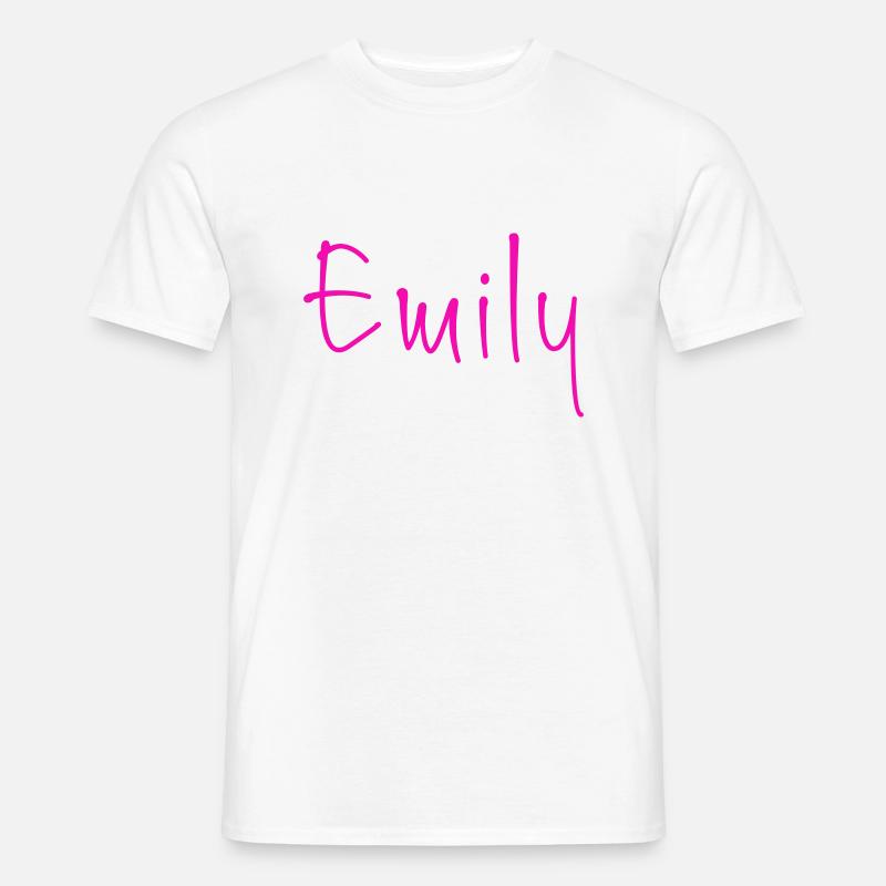 Emily - Männer T-Shirt - Weiß