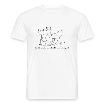 Sternzeichen Wassermann - Männer T-Shirt - Weiß - Vorne - AI Model Male 178 dark (178cm)