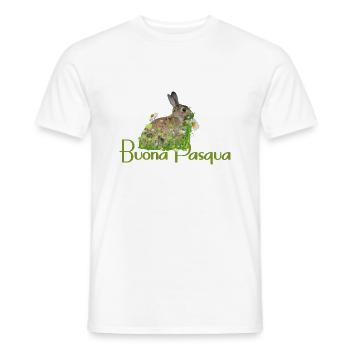 Joyeuses Pâques - T-shirt homme - blanc - Devant - AI Model Male 178 dark (178cm)