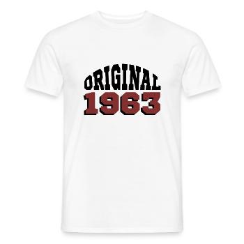 Original 1963 - Männer T-Shirt - Weiß - Vorne - AI Model Male 178 dark (178cm)