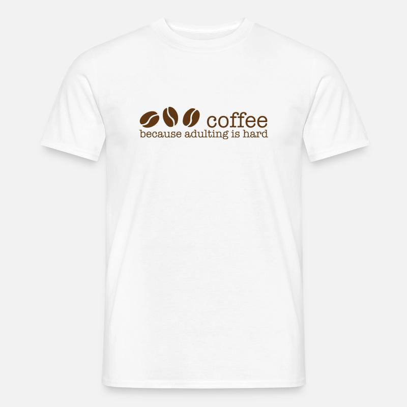 Kaffee, bitte! - Männer T-Shirt - Weiß