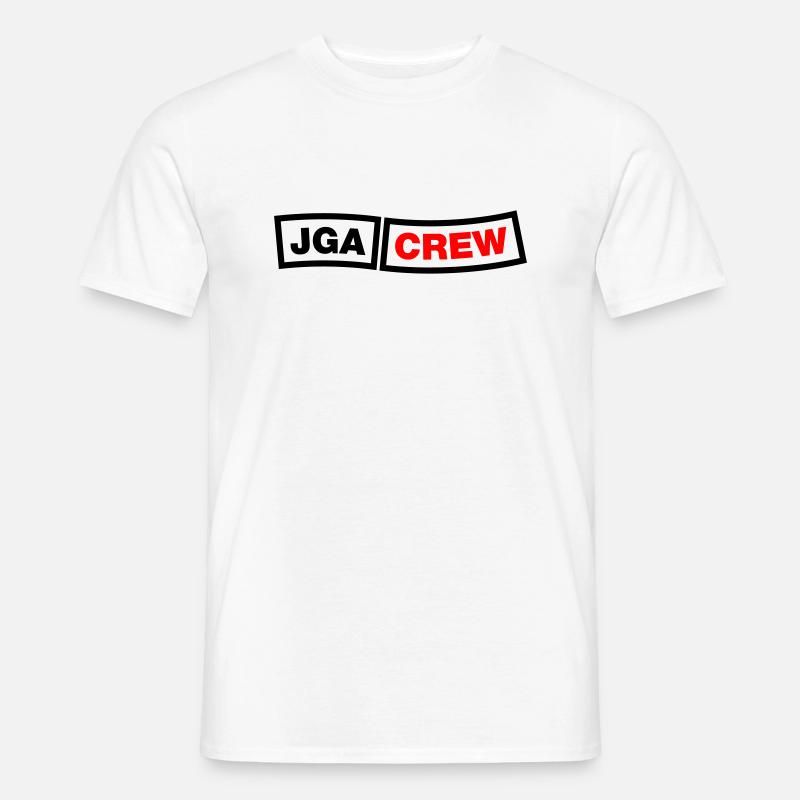 JGA Crew - Emblem - Männer T-Shirt - Weiß