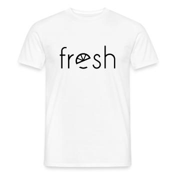 fresh - Männer T-Shirt - Weiß - Vorne - AI Model Male 178 dark (178cm)