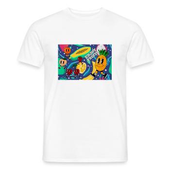 Enjoy Fruits - Sommerdesign - Männer T-Shirt - Weiß - Vorne - AI Model Male 178 dark (178cm)