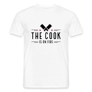 Fun gifts for men who love to cook - Men's T-Shirt - white - Front - AI Model Male 178 dark (178cm)